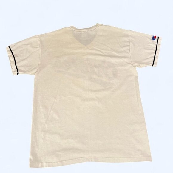 1997 Russell Athletic Orioles Tee Men’s L Cream V-Neck Vintage MLB Baseball Tee - Picture 7 of 10